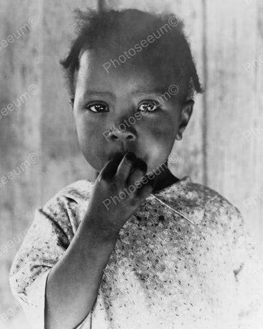 Young African American Girl 1937 Vintage 8x10 Reprint Of Old Photo - Photoseeum
