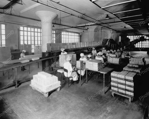 Gum Packing American Chicle Company Plant 1923 Vintage 8x10 Reprint Of Old Photo - Photoseeum