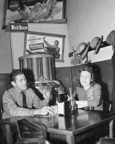Seeburg Hi Tone Jukebox Dr Pepper & Coca Cola Signs 8x10 Reprint Of Old Photo - Photoseeum