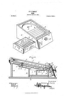 USA Patent Caille-Schiemer Log Cabin Pinball Drawings - Photoseeum