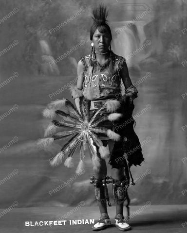 Black Feet Indian 1900 Vintage 8x10 Reprint Of Old Photo - Photoseeum