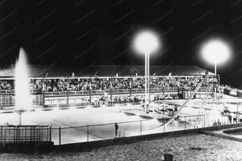 Glen Echo Pool and Grand Stand 1940s 4x6 Reprint Of Old Photo - Photoseeum
