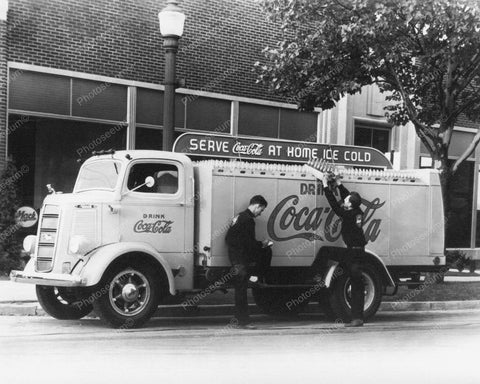 Coca Cola Soda Truck Vintage 1950's 8x10 Reprint Of Old Photo - Photoseeum