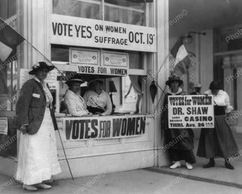 Vote Yes On Women Suffrage Vintage 8x10 Reprint Of Old Photo - Photoseeum