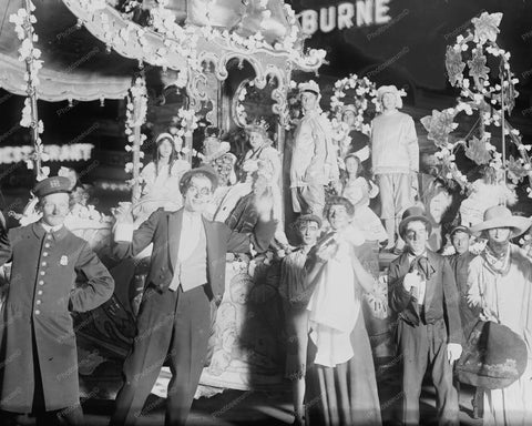Mardi Gras Fun & Clowns At Coney Island 8x10 Reprint Of Old  Photo - Photoseeum