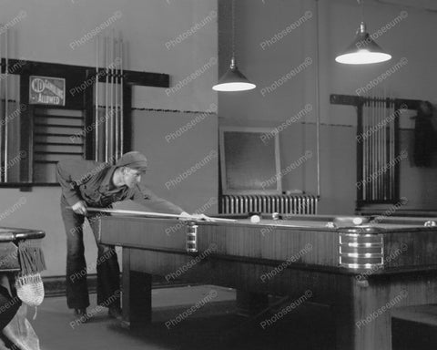 Billiard Parlor Iowa 1940s 8x10 Reprint Of Old Photo 3 - Photoseeum