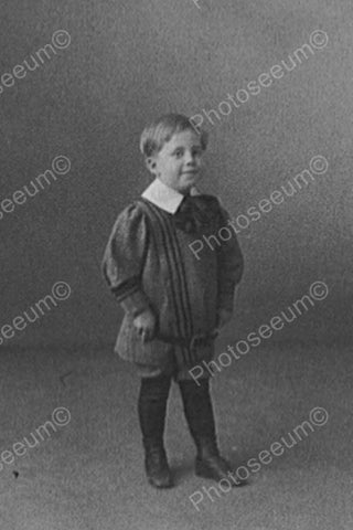 Victorian Small Boy In Formal Attire 1800 4x6 Reprint Of Old Photo - Photoseeum