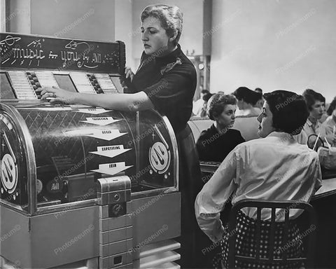 AMI Model D Jukebox Music For You 1951 8x10 Reprint Of Old Photo - Photoseeum