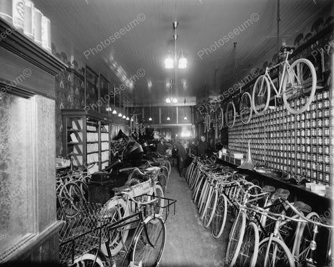 Bicycle Shop 1920 Vintage 8x10 Reprint Of Old Photo 1 - Photoseeum