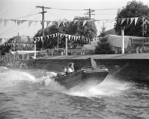 Riding The Chutes 1936 Vintage 8x10 Reprint Of Old Photo - Photoseeum