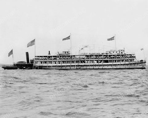 River Boat Hospital New York City 1910s 8x10 Reprint Of Old Photo - Photoseeum