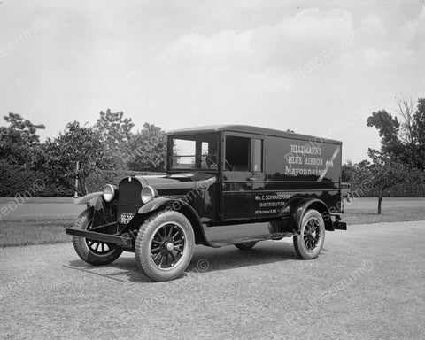 Hellmanns Mayonnaise Delivery Truck 1925 Vintage 8x10 Reprint Of Old Photo - Photoseeum