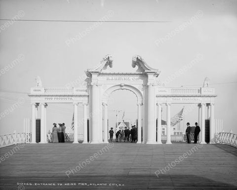 Heinz Pier Grand Entrance Atlantic City 8x10 Reprint Of Old Photo - Photoseeum