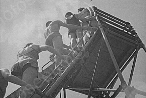 Glen Echo Kids Climbing Water Slide 1940s 4x6 Reprint Of Old Photo - Photoseeum