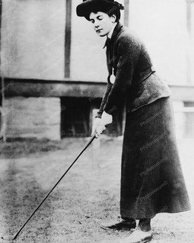 D Cambell British Womens Golf Champion 8x10 Reprint Of Old Photo - Photoseeum