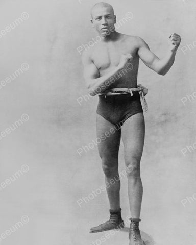 Joe Gans Boxer Of Baltimore 1898 Vintage 8x10 Reprint Of Old Photo - Photoseeum