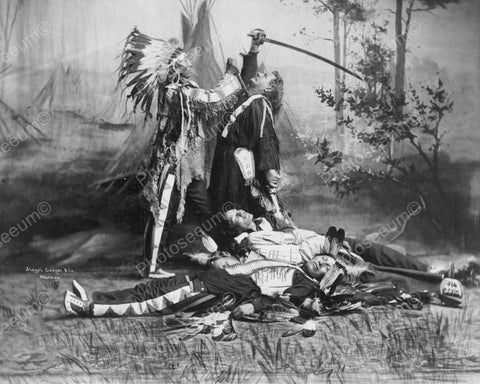 Death Of General Custer Viintage 8x10 Reprint Of Old Photo - Photoseeum