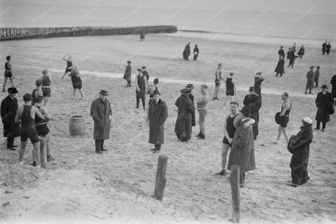 Coney Island Beach Bathers Scene 1800s 4x6 Reprint Of Old Photo - Photoseeum
