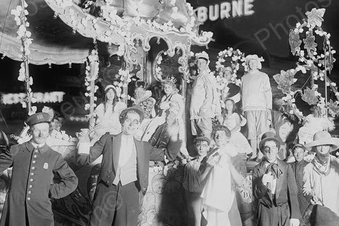 Coney Island Mardi Gras Clowning Around 4x6 Reprint Of Old Photo - Photoseeum