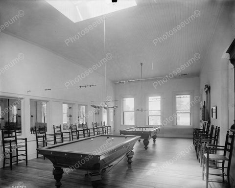 Old Fashioned Pool Hall Viintage 8x10 Reprint Of Old Photo - Photoseeum