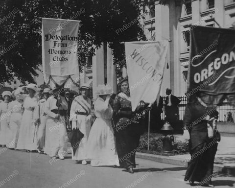 Women's Suffrage Demonstration Vintage 8x10 Reprint Of Old Photo - Photoseeum