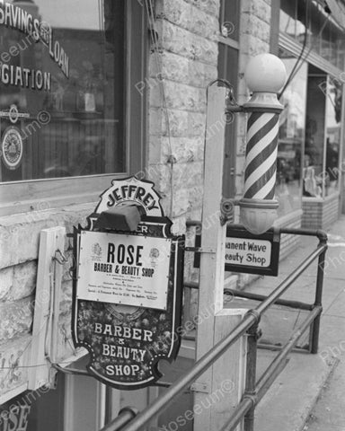 Rose Barber Beauty Shop 1937 Vintage 8x10 Reprint Of Old Photo - Photoseeum