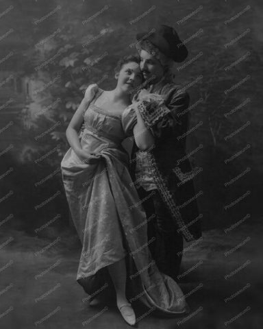 Romantic Couple In Dance Costumes 8x10 Reprint Of Old Photo - Photoseeum