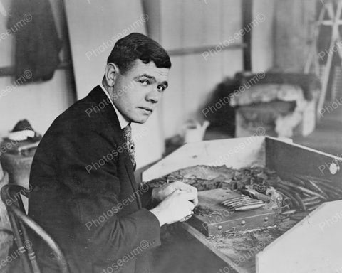 George Herman Babe Ruth Portriat Vintage 8x10 Reprint Of Old Photo - Photoseeum