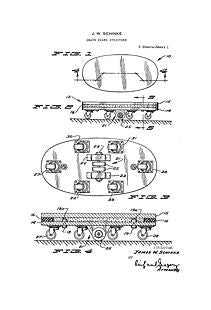 USA Patent Schinke Skateboard 1960s Drawings - Photoseeum