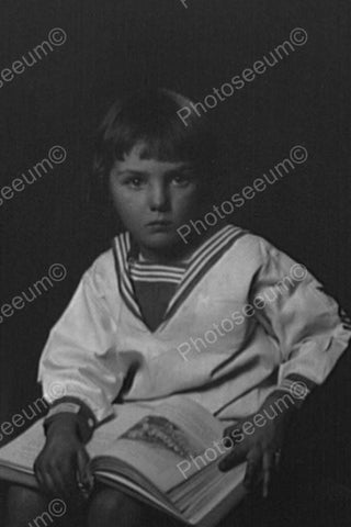 Small Sailor Boy Portrait 4x6 Reprint Of Old Photo - Photoseeum