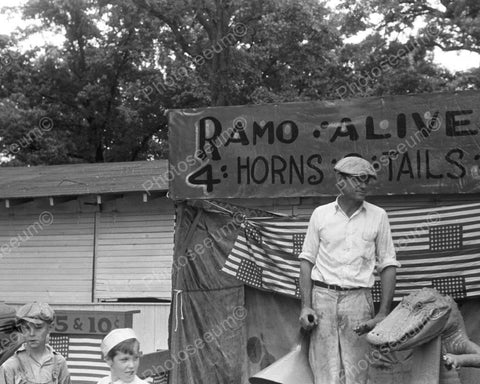 Ramos 4 Horns and ? Tails Sideshow 8x10 Reprint Of Old  Photo - Photoseeum