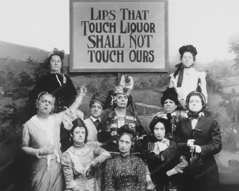 Lips That Touch Liquor Shall Not Touch Ours 1910 8x10 Reprint Of Old Photo - Photoseeum