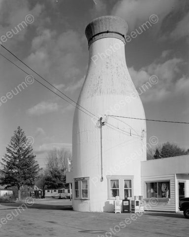 Giant Milk Bottle Dairy Building 1900s 8x10 Reprint Of Old Photo - Photoseeum