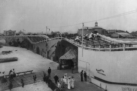 Coney Island Steeplechase Park 1900s 4x6 Reprint Of Old Photo - Photoseeum