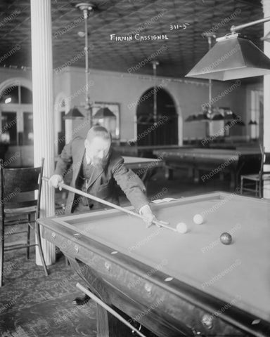 French Billiards Champ Cassignol 1890s 8x10 Reprint Of Old Photo 3 - Photoseeum