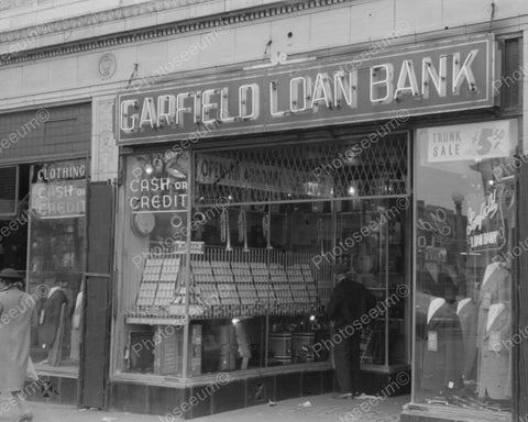 Garfield Pawn Shop 1941 Vintage 8x10 Reprint Of Old Photo - Photoseeum