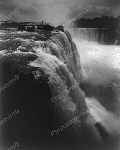 Niagara Horseshoe Falls Stunning! 1880s 8x10 Reprint Of Old Photo - Photoseeum