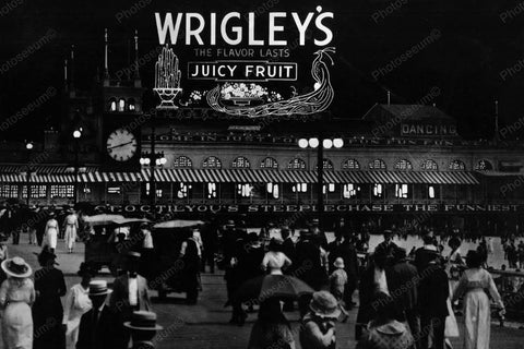 Atlantic City Wrigleys Billboard 1920s 4x6 Reprint Of Old Photo - Photoseeum