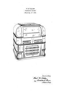 USA Patent Fuller 61 Wurlitzer Jukebox 1930's Drawings - Photoseeum