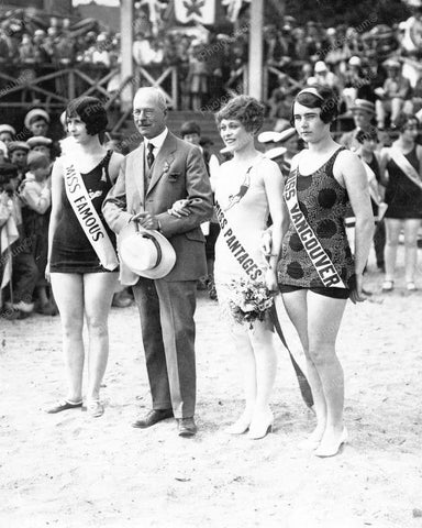Miss Famous & Pantages & Miss Vancouver 1928 Vintage 8x10 Reprint Of Old Photo - Photoseeum