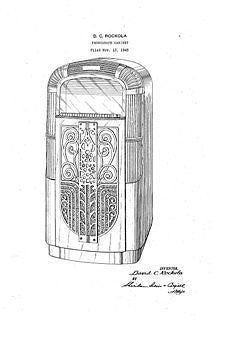 USA Patent Rockola 1940's Jukebox Model 1426 Drawings - Photoseeum