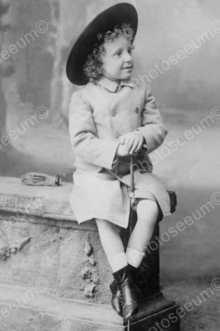 Prince of Spain Small Boy Portrait 4x6 Reprint Of Old Photo - Photoseeum