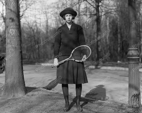 Ready To Play Tennis 1921 Vintage 8x10 Reprint Of Old Photo - Photoseeum