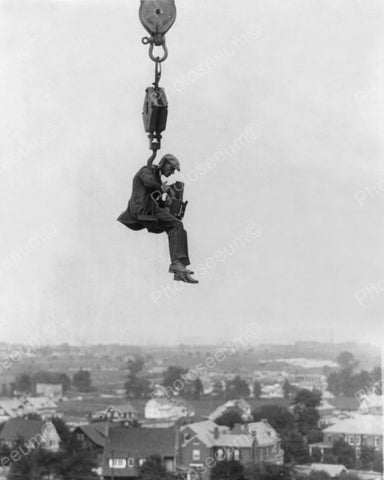 Camera Man On Crane 1930s Vintage 8x10 Reprint Of Old Photo - Photoseeum