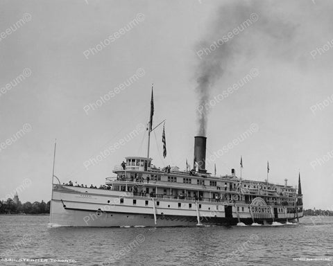 Toronto Steamer 1901 Vintage 8x10 Reprint Of Old Photo - Photoseeum