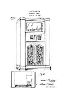 USA Patent Rockola 1930's Jukebox Rythym King Drawings - Photoseeum