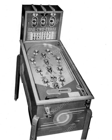 Mills 123 Payout Pinball Machine 1938 Vintage 8x10 Reprint Of Old Photo - Photoseeum