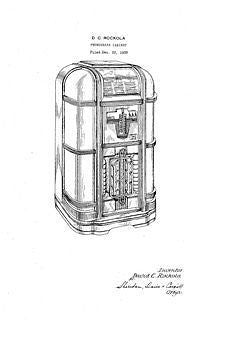 USA Patent Rockola 1930's Jukebox ST39 Luxury Drawings - Photoseeum