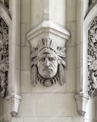 Indian Sculpture On Woolworth Building 8x10 Reprint Of Old  Photo - Photoseeum