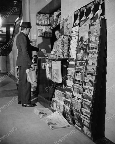 Newstand Various Magazines 1940 Vintage 8x10 Reprint Of Old Photo - Photoseeum